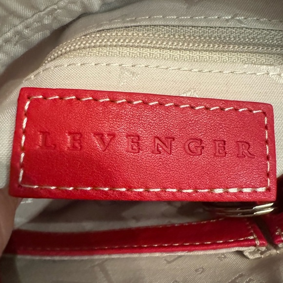 Levenger red leather crossbody - Picture 10 of 10